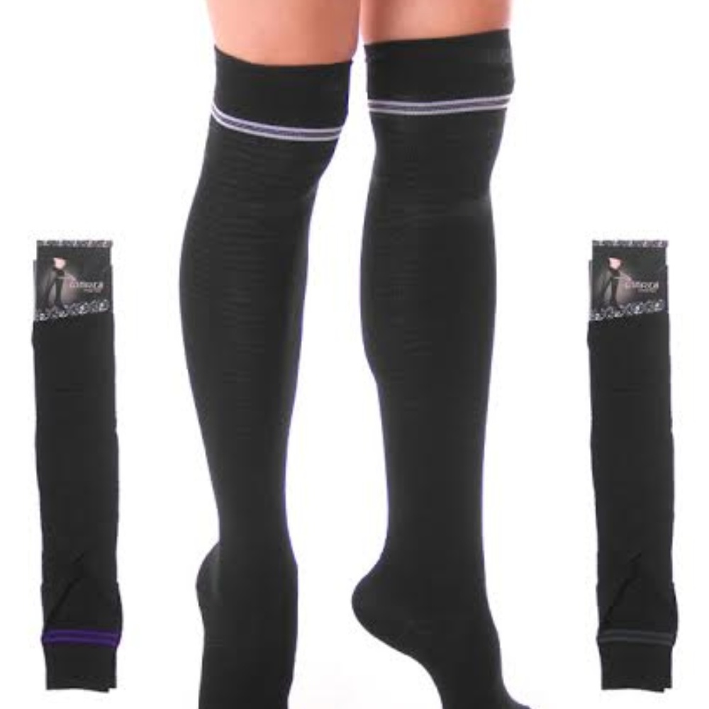 Over the Knee tights (purple stripe)